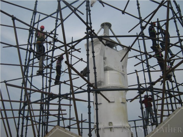 S band doppler weather radar radome installation SGS