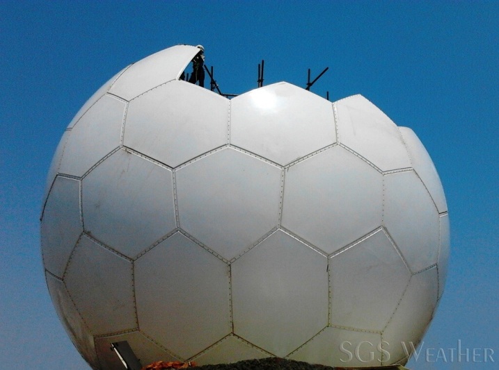 S-band radome installation SGSWeather