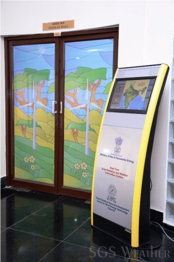 Solar radiation data dissemination kiosk CWET sgs weather