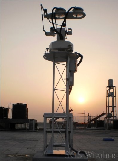 Suntraker with pyranometer and pyrheliometer